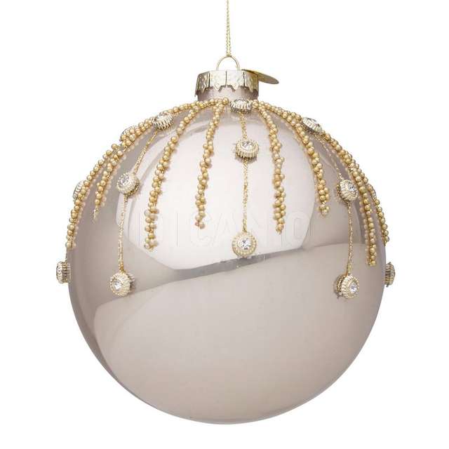 Sfera vt spark champagne d100 vetro e medaglietta dm.10 - Principale