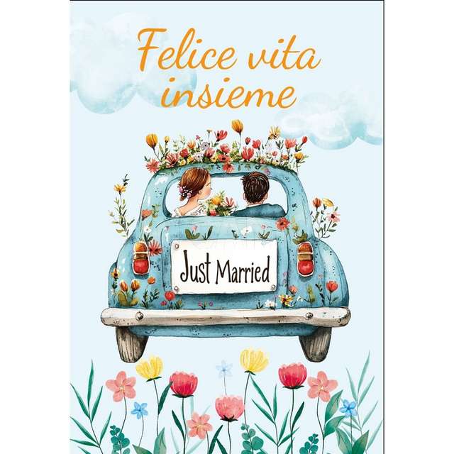 Bigliettino flash card felice vita - Principale