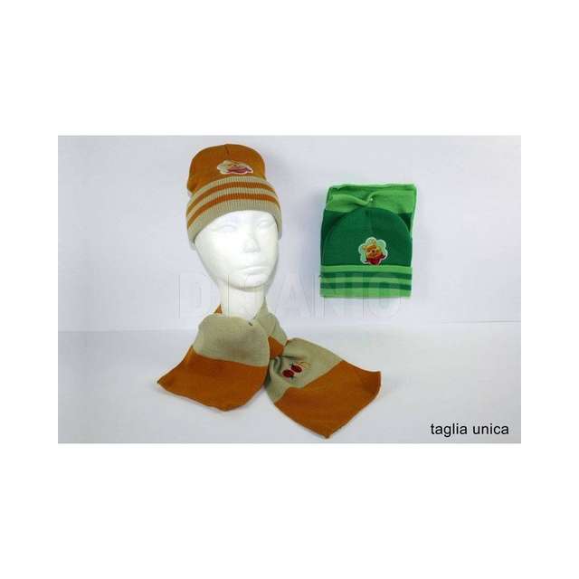 Set bimbi sciarpa e cappello pooh (12_48) due esse. - Principale