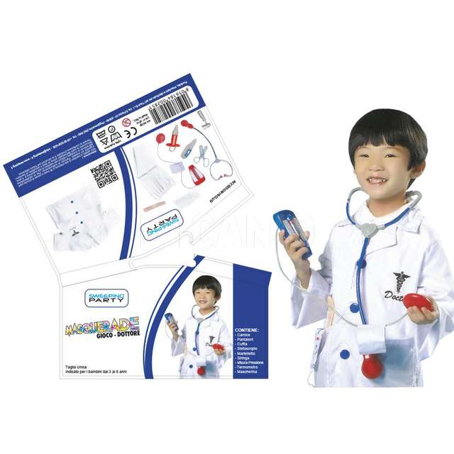 Costume-gioco dottore 3-6 anni - Principale