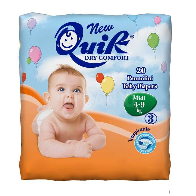 Pannolini quik kg.4/9 20 pz - Principale