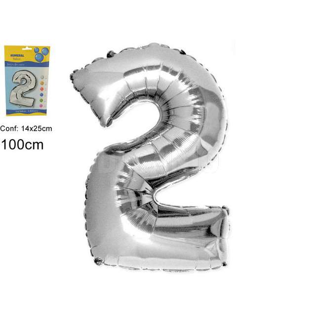 Pallone elio numero 2 silver - Principale