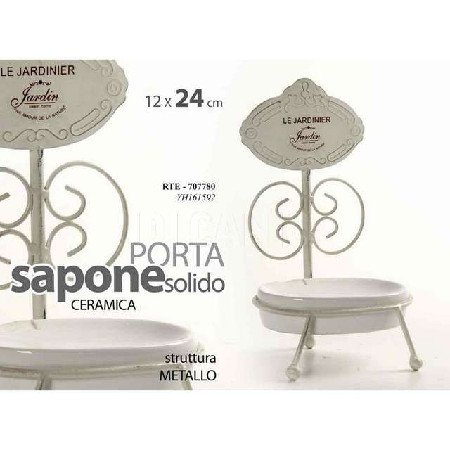 Metallo p.sapone solido 12x24cm bco yh161592 gicos - Principale
