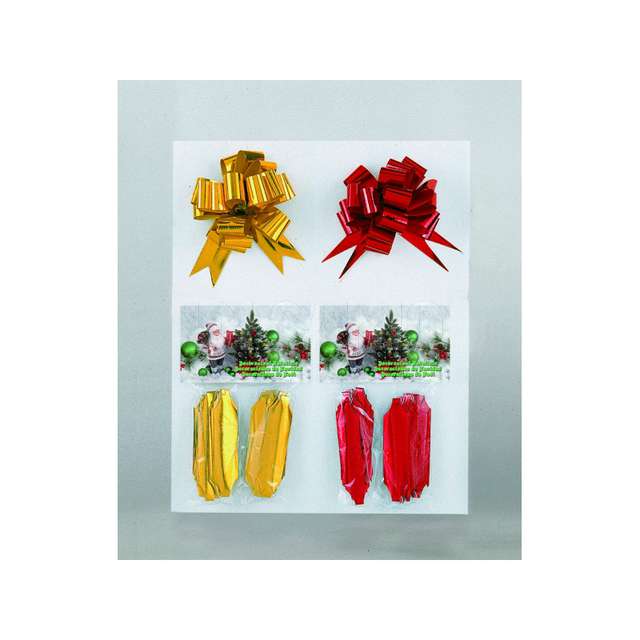 Coccarda con tirante oro_rosso met.50mm x 13 sez. - Principale