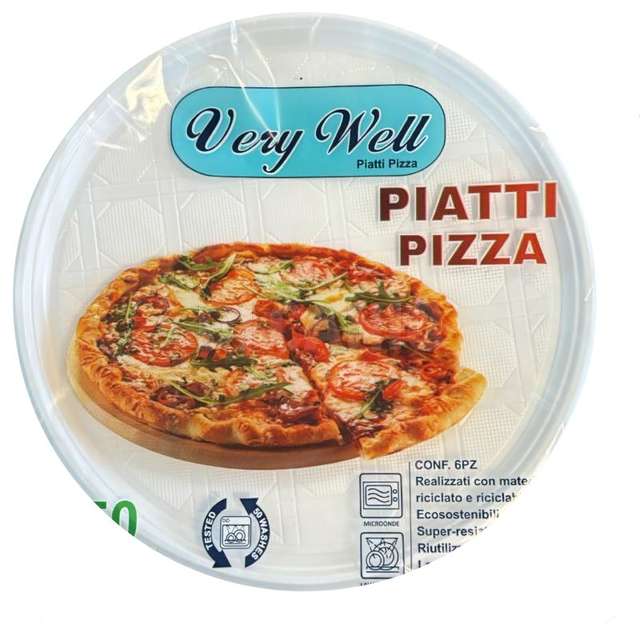 Vip piatto pizza bianco conf.6pz - Principale