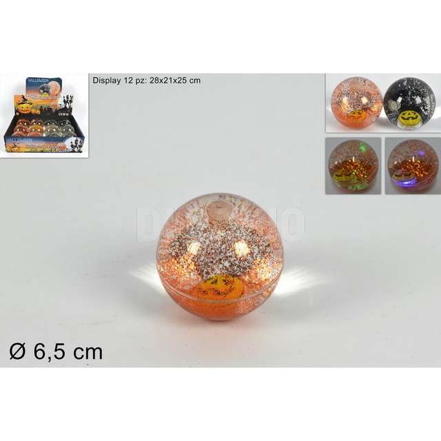 Pallina con led con acqua zucca 65mm display due esse mi005694 - Principale
