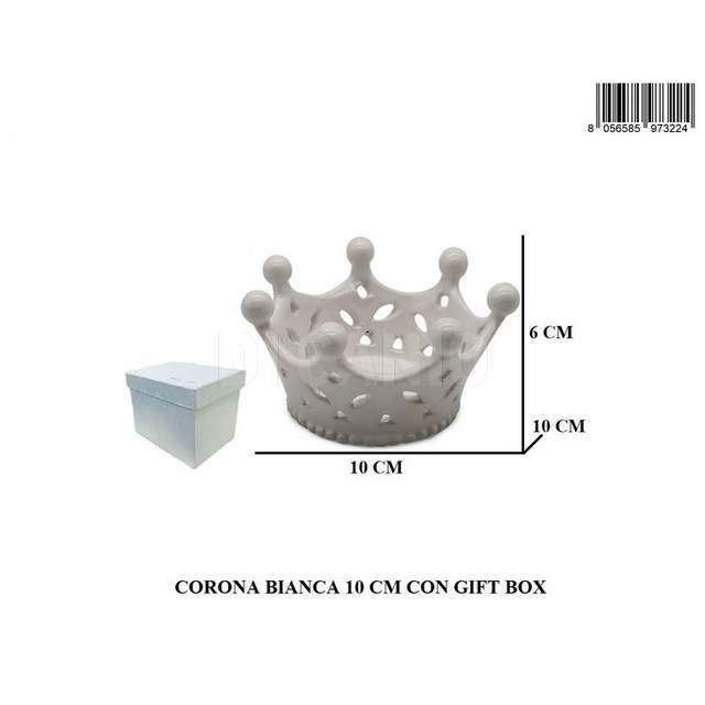 Corona bianca cm.10 gift - Principale