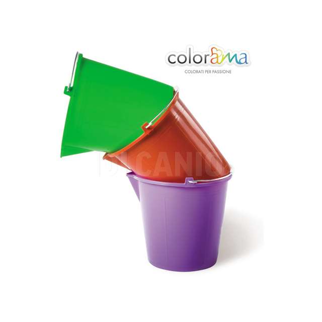 Secchio lt.10 / colorama (lavanda/bianco/tortora chiaro) - Principale