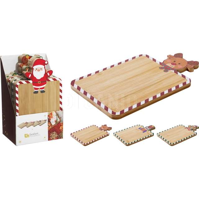 Vassoio bambu natale 15x25cm4a - Principale