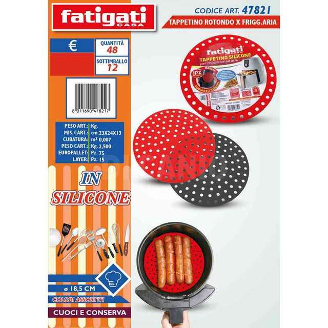 Tappetino silicone rotondo x friggitrice - Principale