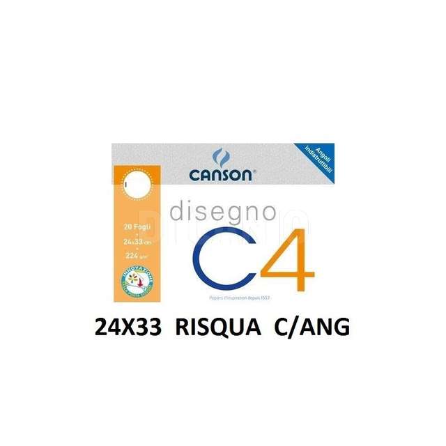 Canson disegno c4 4ang.riqu. 24x33 200gam-100500451- - Principale