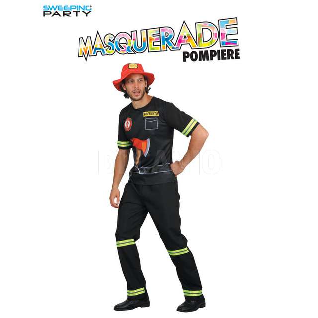 Costume pompiere adulto - Principale