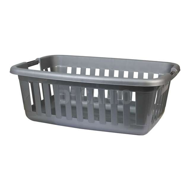 Cesta athena silver rettangolare grande 44,5x64 h24 - Principale