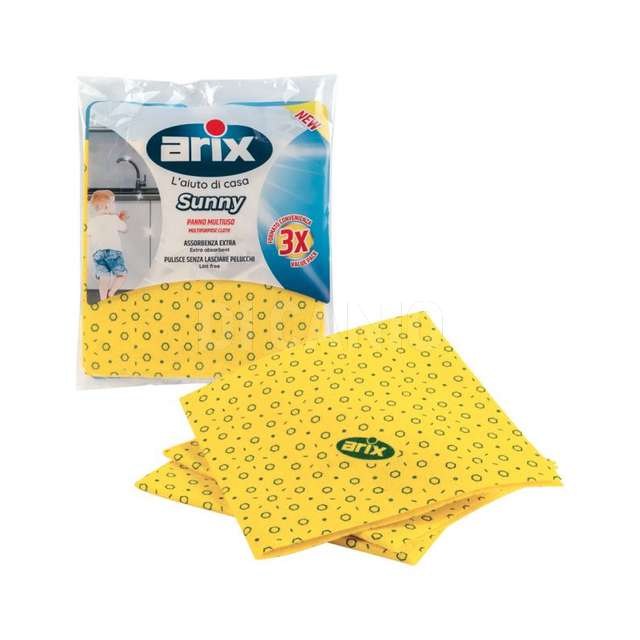 Arix 3pz sunny morbido panno giallo multiuso - Principale