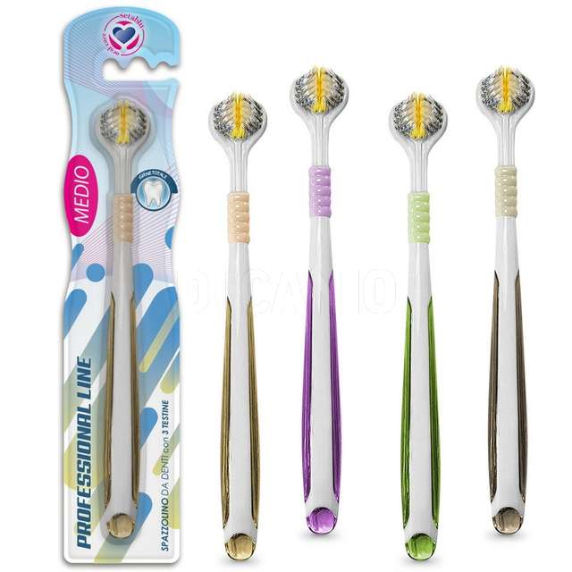 Spazzolino denti setole a 3 aree - Principale