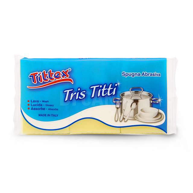 Tris spugne titty cucina tittex - Principale