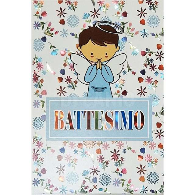 Bigliettino flashcard cod.076 battesimio maschietto - Principale