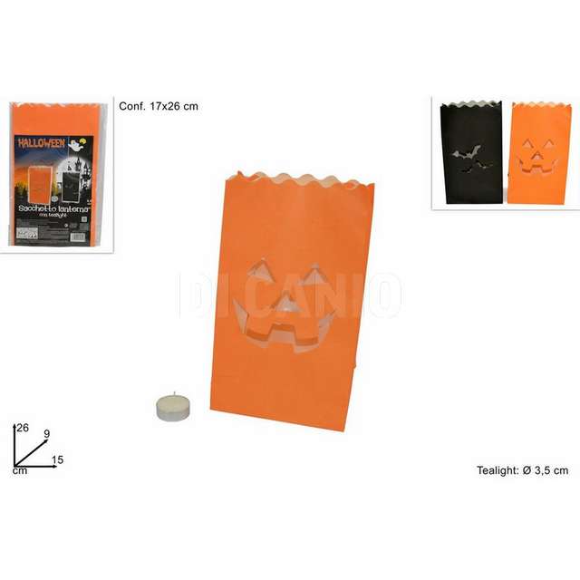 Sacchetto_lanterna c_tealight halloween 2 ass due esse fr000413 - Principale