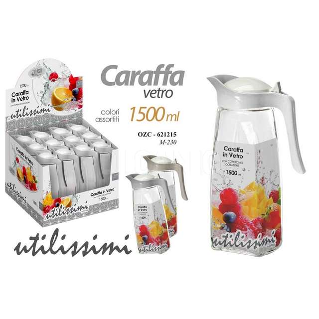 Ozc/caraffa vetro ass.1,5 lt m-230 - Principale