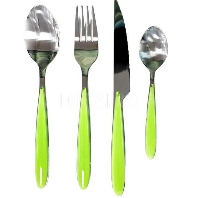 Conf. 24 pz posate elegance verde zanetti - Principale