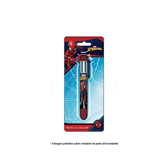 Penna con 6 colori spider man - Principale