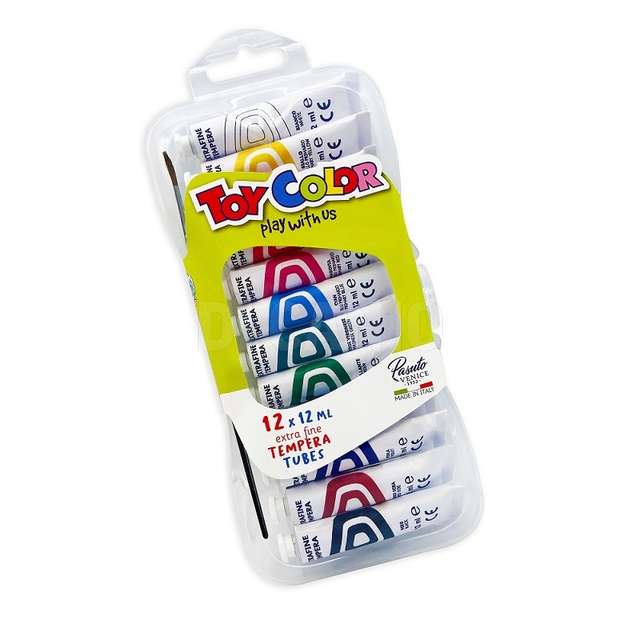 Confezione 12 tubetti 12 ml poster tempera superlavabile - Principale