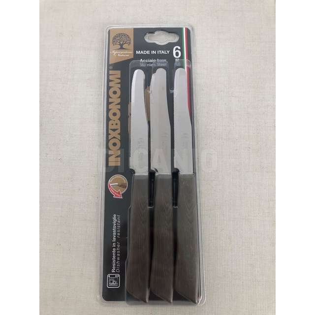 Blister 6 pz. coltello tavola tipo legnofango bonomi - Principale