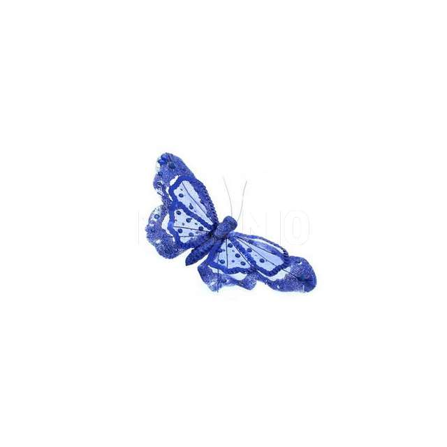 Farfalla blu con clip cm.19 (12_144) partenope - Principale