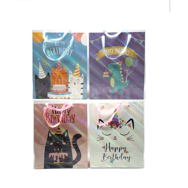 Borsa carta media cm.10x26x32h compleanno - Principale