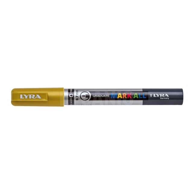 Marcatore permanente lyra 0.7 mm oro. - Principale