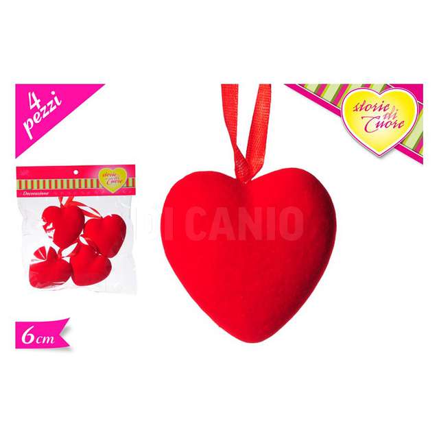 Decorazione cuore 4pz golden hill - Principale