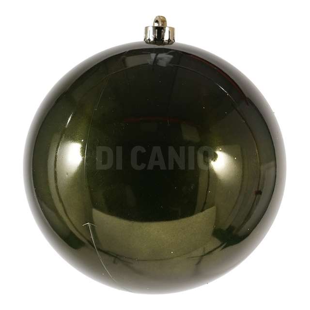 Box 4 sfere plastica mm.100 col. muschio - Principale