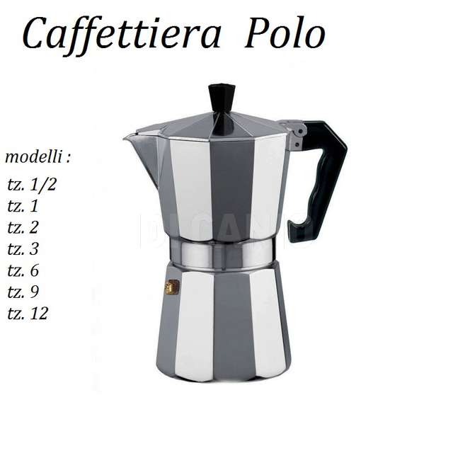 Caffettiera alluminio polo mezza tazza - Principale