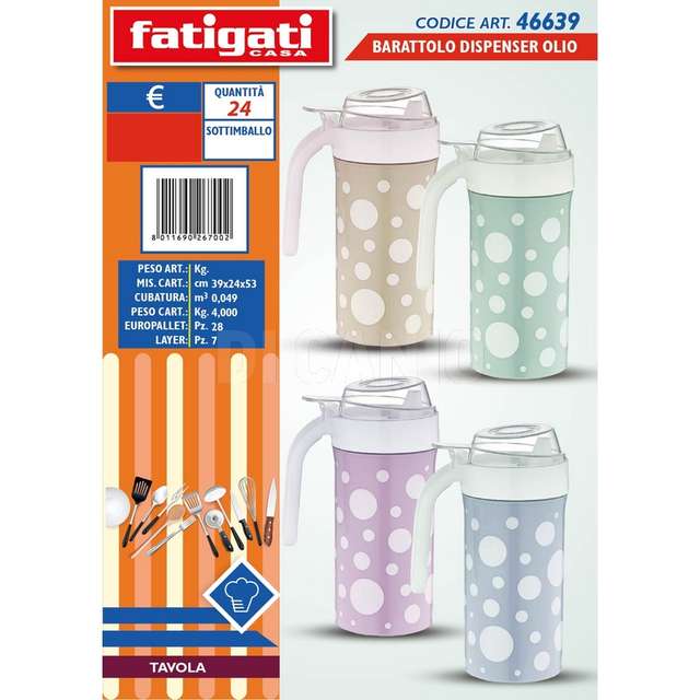 Barattolo dispenser olio in pp a po - Principale