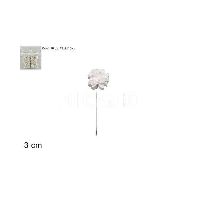 Fiori diam.3cm 16pz bianco hj-4750_1-zf001_al004148a_due e. - Principale