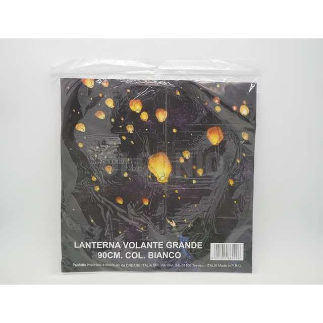 Lanterna volante grande 90cm. col.bianco - Principale