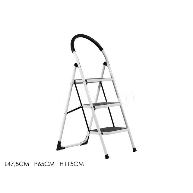 Sgabello acciaio high 3 gradini - Principale
