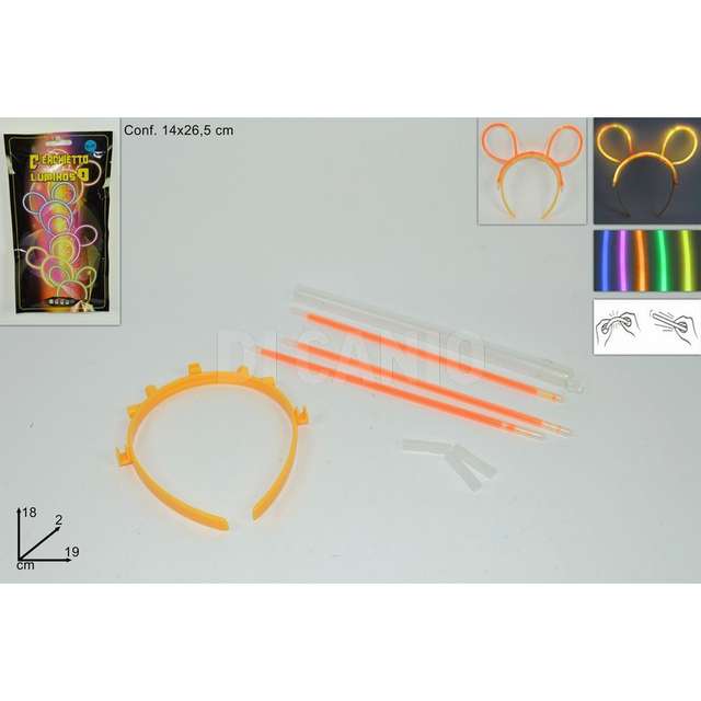 Cerchietto luminos fluorescente 5 col. due esse - Principale