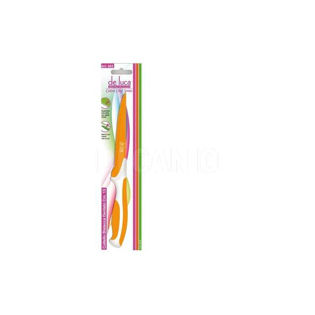 Coltello bisctecca m_bicolore cm.13 de luca - Principale