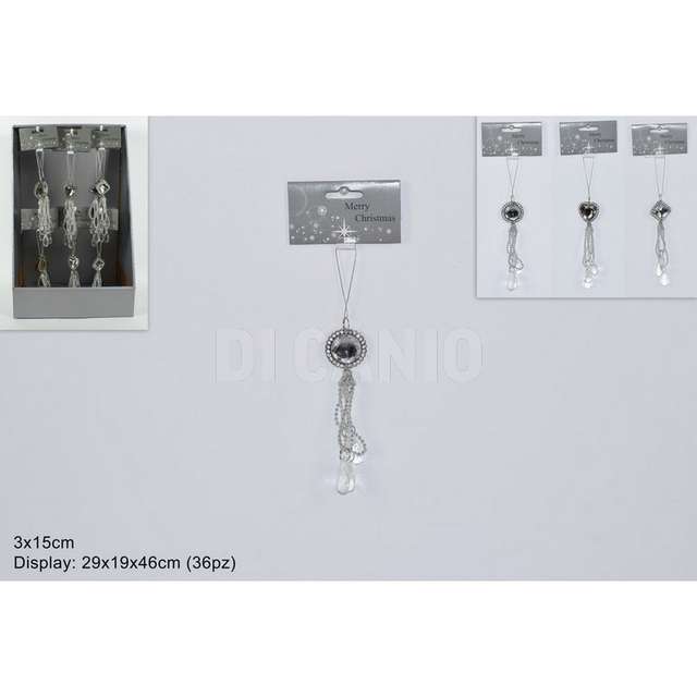 Appendino acrilico c_strass-pendente 3ass d.e. - Principale