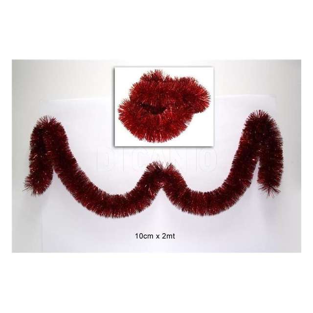 Filo addobbo rosso 10 cm. x 2mt - Principale