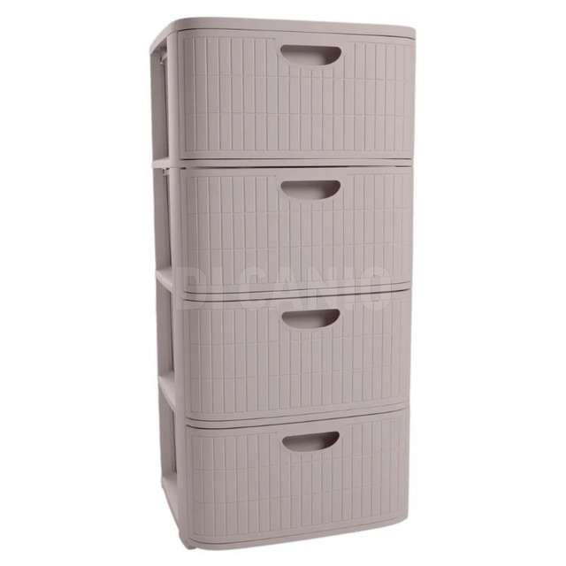 Cassettiera domus 4 greige stefanplast - Principale