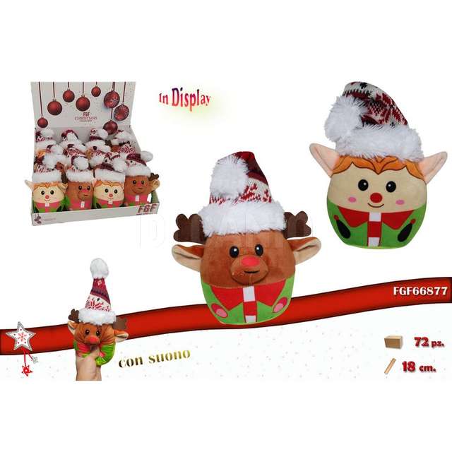 Soggetti in peluche con suono cm.18 - Principale