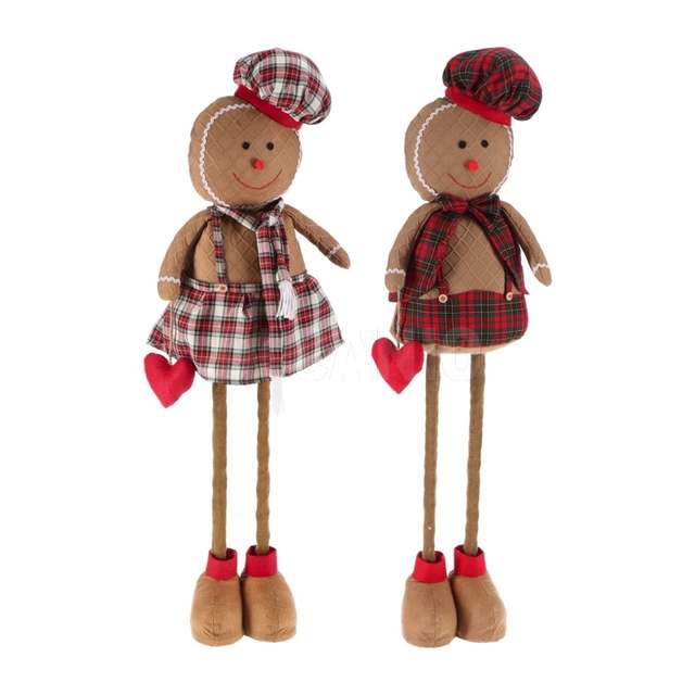 Decorazione natale omino pan di zenzero ass 32x16x105 - Principale