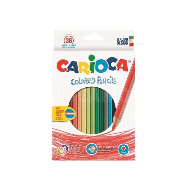 Scatola 36pz pastelli carioca - Principale