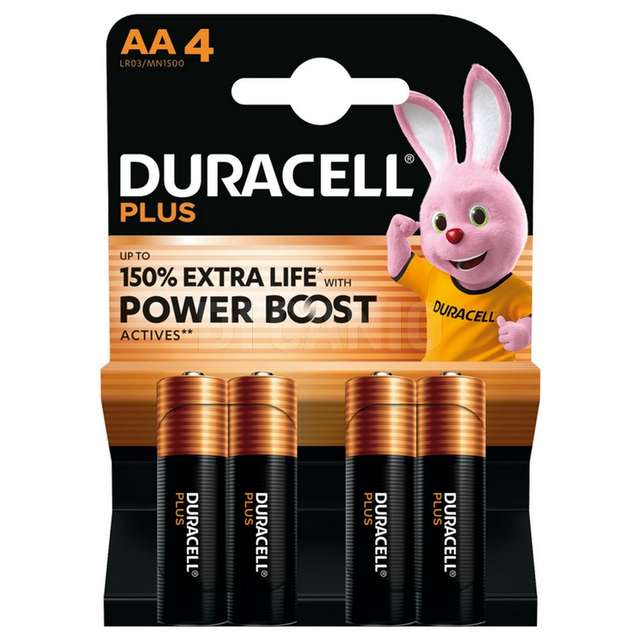 Duracell plus powerboost stilo 4 pz. blister du0103 - Principale