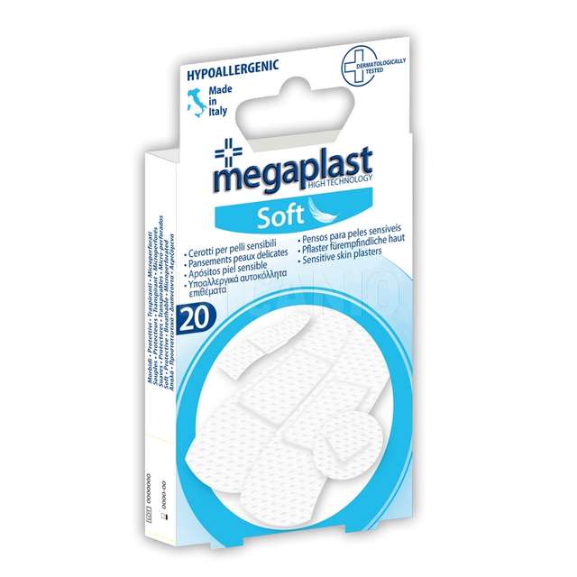 Cerotti soft 20 pz formato assortito tnt bianco megaplast - Principale