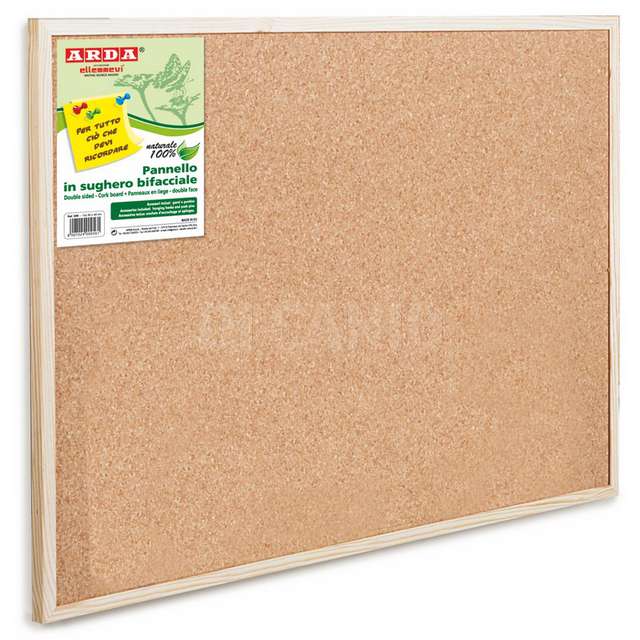 Pannello sughero bifac. cm.60x90 cor.legn arda - Principale