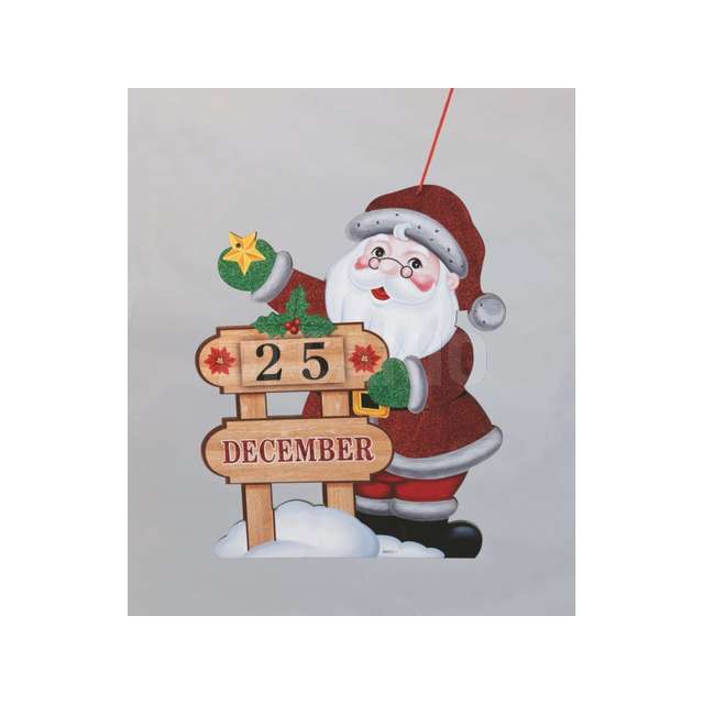 Festone babbo con staccionatacm.34,5x41 in bst - Principale