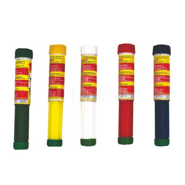 Torce a mano giallo-blu-bianco-verde-rosso razzi - Principale